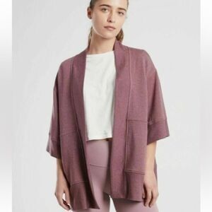 Athleta Lotus Wrap. Color dark plum extra small / small oversized pockets